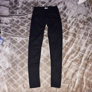 Black fleece leggings